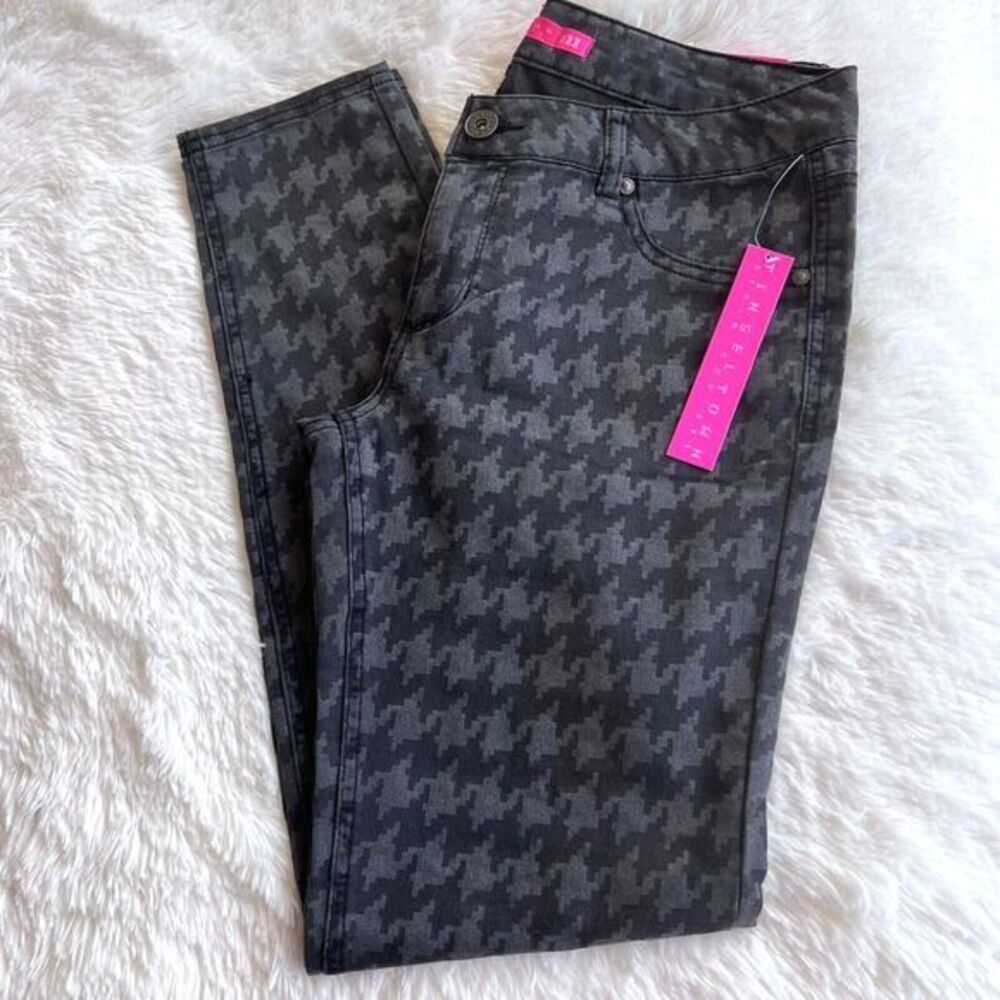 TINSELTOWN Denim Couture Women's Gray Strech Pants Size‎ 11 Brand New